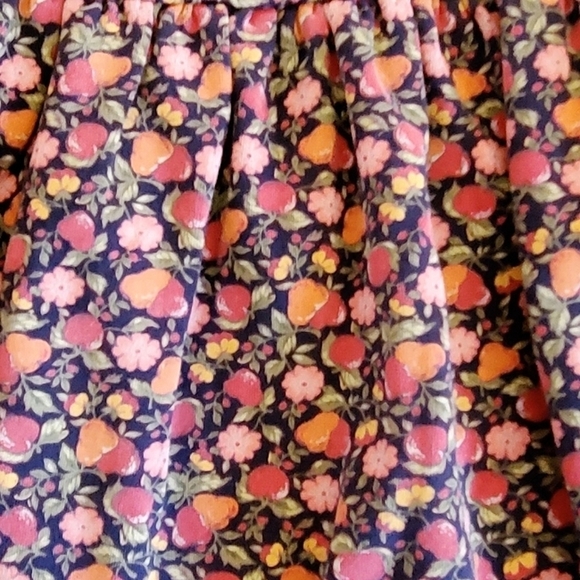 🟢K1131 * Gymboree Girls Floral/Fruit Print Dress Blue Pink Size M 4 Yrs - Picture 6 of 6